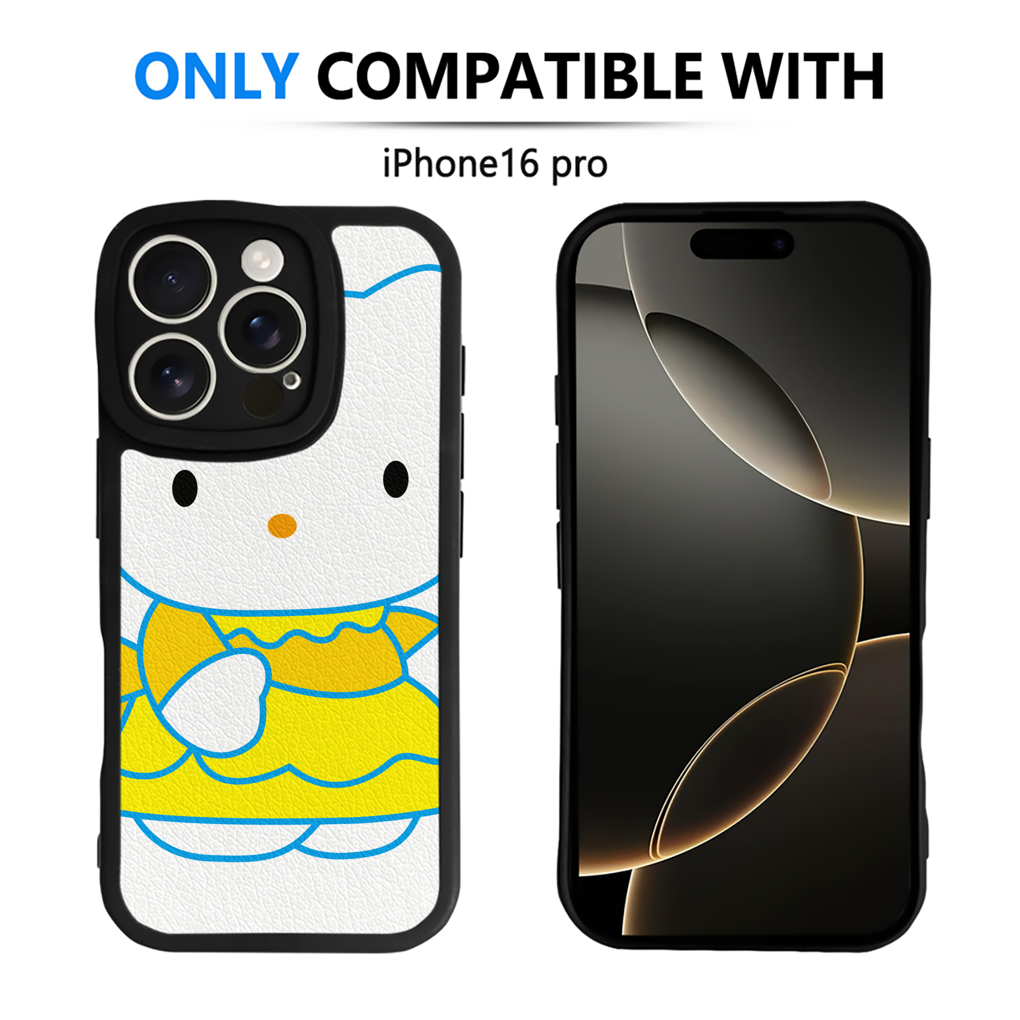（画像用） Hello Kitty ハローキティ 【iPhone 16シリーズ対応】シリコンスマホケース（レザー調） 材質：シリコン